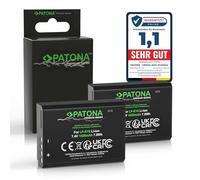 PATONA Premium LP-E10 Battery 2x (Real 1020 mAh) Info Chip - Fully Compatible with Canon EOS 1100D 1200D 1300D 2000D 4000D