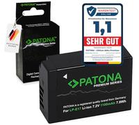 PATONA Premium LP-E17 Battery 1100 mAh Compatible with Canon EOS R10 77D 200D 750D 760D 8000D Rebel T6i T6s LPE17 9967B001, Partially Decoded - with RP M3 M5 M6 No Remaining Time Display Available