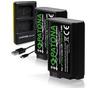 PATONA® Premium Replacement Battery for Sony NP-FW50 with USB Dual Charger to DSC RX10 - Alpha 6100 6300 6500, Alpha 7 NEX 3 5 6 7 SLT A55 A3000 2x FW50