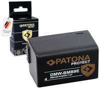 PATONA Protect Battery DMW-BMB9 E DMW BMB9E (895 mAh) with NTC Sensor and V1 Housing - Compatible with Panasonic Lumix DC FZ82 DMC FZ72 FZ62 FZ45 FZ48 FZ100 FZ150 Leica V-LUX 3