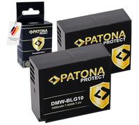PATONA Protect DMW-BLG10 Battery 1000 mAh Replacement Battery Compatible with Panasonic Lumix DC-GX9 DMC-GX7 DMC-GX80 DMC-TZ101 DC-TZ202 DC-TZ91 DMC-TZ81 DMC-TZ99 DMC-LX100 DMC-TZ80 DMW-BLE9 DMW-BL