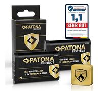 PATONA Protect V1 (2X) NP-BX1 Battery - Compatible with Sony Vlog ZV-1 DSC HX90 HX95 HX99 RX100 WX350 HX400V HDR AS100V FDR X1000 X3000