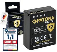 PATONA Protect V1 BLH-1 Battery 2600mAh (NTC Sensor, V1 Case) - Replacement for Olympus PS-BLH1 - for OM-D E-M1 Mark II/III, E-M1X - More Capacity for Long Wildlife and Sports Days