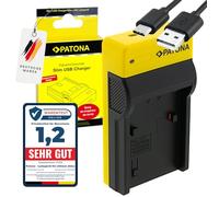 PATONA Slim Charger compatible with Sony Battery NP-FP50 NP-FP60 NP-FP70 NP-FP90 NP-FH40 NP-FH50 NP-FH60 NP-FH70 NP-FH100