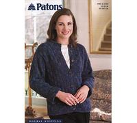 Patons 2184 Dk 32-42" Checked Jacket Ladies Knitting Pattern