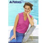 PATONS 2245 DK knitting pattern LADIES SLEEVELESS V-NECK TOP