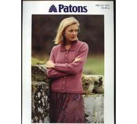 PATONS 5187 DK knitting pattern CARDIGAN WITH MOSS STITCH BORDERS (30-40in)