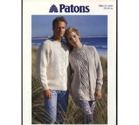 PATONS 5289 knitting pattern HIS/HERS ARAN SWEATERS