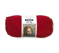 Patons Fab Big Super Chunky Knitting Wool/Crochet Yarn Wool 200g Balls and 100% Acrylic Machine Washable - 9 Colours in The Range - Colour 2348 - Poppy - 1 x 200g Ball