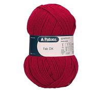 Patons Knitting Yarn, Acrylic, Burgundy, One Size