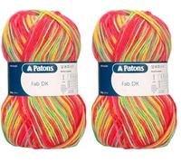 Patons Fab DK, Clown Colour (2344), 100g (Pack of 2)