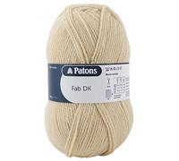Patons Fab DK Kitting/Crochet Yarn Double Knitting Wool 100g Balls and 100% Acrylic Machine Washable & Tumble Dry Yarn - 44 Colours in The Range - Colour 2331 - Beige - 1 x 100g Ball