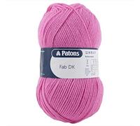 Patons Fab DK Kitting/Crochet Yarn Double Knitting Wool 100g Balls and 100% Acrylic Machine Washable & Tumble Dry Yarn - 44 Colours in The Range - Colour 2316 - Candy - 5 x 100g Balls