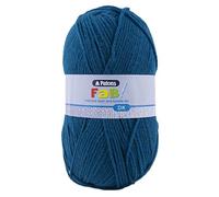 Patons Fab DK Kitting/Crochet Yarn Double Knitting Wool 100g Balls and 100% Acrylic Machine Washable & Tumble Dry Yarn - 44 Colours in The Range - Colour 2342 - Petrol - 4 x 100g Balls
