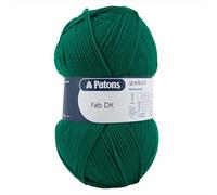 Patons Fab DK Kitting/Crochet Yarn Double Knitting Wool 100g Balls and 100% Acrylic Machine Washable & Tumble Dry Yarn - 44 Colours in The Range - Colour 2319 - Forest - 10 x 100g Balls