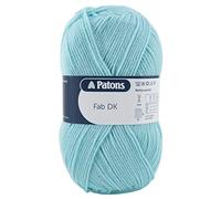 Patons Fab DK Kitting/Crochet Yarn Double Knitting Wool 100g Balls and 100% Acrylic Machine Washable & Tumble Dry Yarn - 44 Colours in The Range - Colour 2300 - Mint - 1 x 100g Ball