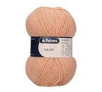 Patons Fab DK Kitting/Crochet Yarn Double Knitting Wool 100g Balls and 100% Acrylic Machine Washable & Tumble Dry Yarn - 44 Colours in The Range - Colour 2365 - Melba - 4 x 100g Balls