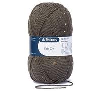 Patons Fab DK Kitting/Crochet Yarn Double Knitting Wool 100g Balls and 100% Acrylic Machine Washable & Tumble Dry Yarn - 44 Colours in The Range - Colour 8373 - Forest Tweed - 1 x 100g Ball