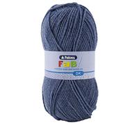 Patons Fab DK Kitting/Crochet Yarn Double Knitting Wool 100g Balls and 100% Acrylic Machine Washable & Tumble Dry Yarn - 44 Colours in The Range - Colour 2312 - Airforce - 1 x 100g Ball