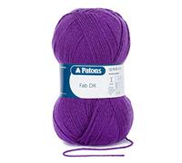 Patons Fab DK Kitting/Crochet Yarn Double Knitting Wool 100g Balls and 100% Acrylic Machine Washable & Tumble Dry Yarn - 44 Colours in The Range - Colour 2313 - Purple - 1 x 100g Ball