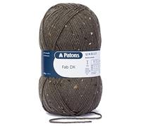 Patons Fab DK Knitting and Crochet Double Knitting Wool - 100% Acrylic Machine Washable & Tumble Dry Yarn - Colour 8373 - Forest Tweed - 2 x 100g Balls
