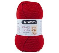 Patons Fairytale Fab 4 Ply Yarn / 50g Balls and 100% Acrylic Machine Washable Yarn - 17 Colours in The Range - Colour 1030 - Red - 4 x 50g Balls