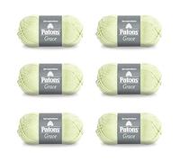 Patons Grace Ginger Yarn - 6 Pack of 1.75oz/50g - Cotton - 3 DK - 136 Yards - Knitting, Crocheting & Crafts