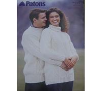 Patons Knitting Pattern 2345 in Aran Weight - His n Hears Aran Sweaters