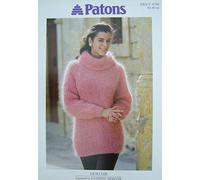 Patons Knitting Pattern 4786, Lady's Sweater, Sizes 76-102cms, 30-40"