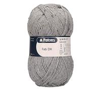 Patons Knitting Yarn, Acrylic, Light Grey Tweed, One Size