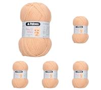 Patons Knitting Yarn, Acrylic, Peach, One Size (Pack of 5)