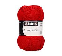Patons Knitting Yarn, Acrylic, Red, One Size