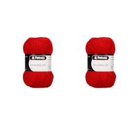 Patons Knitting Yarn, Acrylic, Red, One Size (Pack of 2)