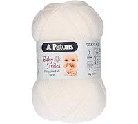 Patons Knitting Yarn, Acrylic, White, One Size