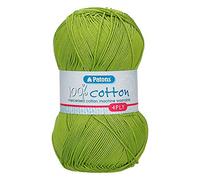 Patons Knitting Yarn, Cotton, Apple, One Size