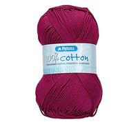 Patons Knitting Yarn, Cotton, Fuschia, One Size