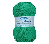 Patons Knitting Yarn, Cotton, Green, One Size