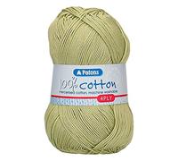 Patons Knitting Yarn, Cotton, Kiwi, One Size