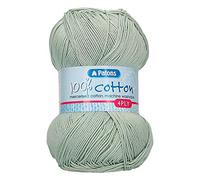 Patons Knitting Yarn, Cotton, Pale Green, One Size