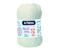 Patons Knitting Yarn, White (1001), 50g
