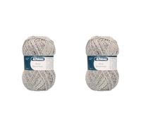 Patons Knitting Yarn, Wool Grey, 100-grams (Pack of 2)