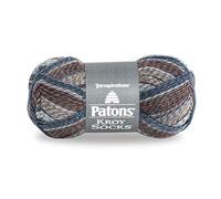 Patons Kroy Socks Yarn - (1) Gauge - 1.75 oz - Blue Brown - For Crochet, Knitting & Crafting