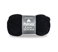 Patons Kroy Socks Yarn - (1) Gauge - 1.75 oz - Coal - For Crochet, Knitting & Crafting