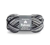 Patons Kroy Socks Yarn - (1) Gauge - 1.75 oz - Slate Jacquard - For Crochet, Knitting & Crafting