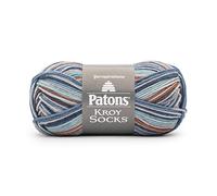 PATONS Patons Kroy Socks Yarn 2-Pack Bundle with Bella's Crafts Stitch Markers (Adrift)