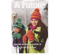 Patons ~Sportive Winter Accessories~ KNITTING PATTERN Booklet for Fab Big/Colour