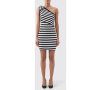 PATOU One-Shoulder Striped Cotton Dress - Size: M - female