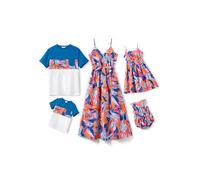 PATPAT Family Partner Look Set - Hawaii Summer Outfit for Mum, Dad, Children - Beach Wear Family - Mother Daughter Dress & Father Son T-Shirt - Matching Outfit Holiday & Photo Shoot, multicoloured, M