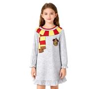 PATPAT Harry Potter Hogwarts Gryffindor Girls' Nightdress, Unicorn Boys' Pyjamas, Nightwear, Party Pyjamas 5-12 Years 110-152 cm Grey