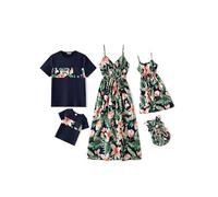 PATPAT Parent-Child Clothes Set, Mother and Daughter Dresses and T-Shirts for Dad and Son, Summer Beach Holiday Style, royal, 3-6 Months